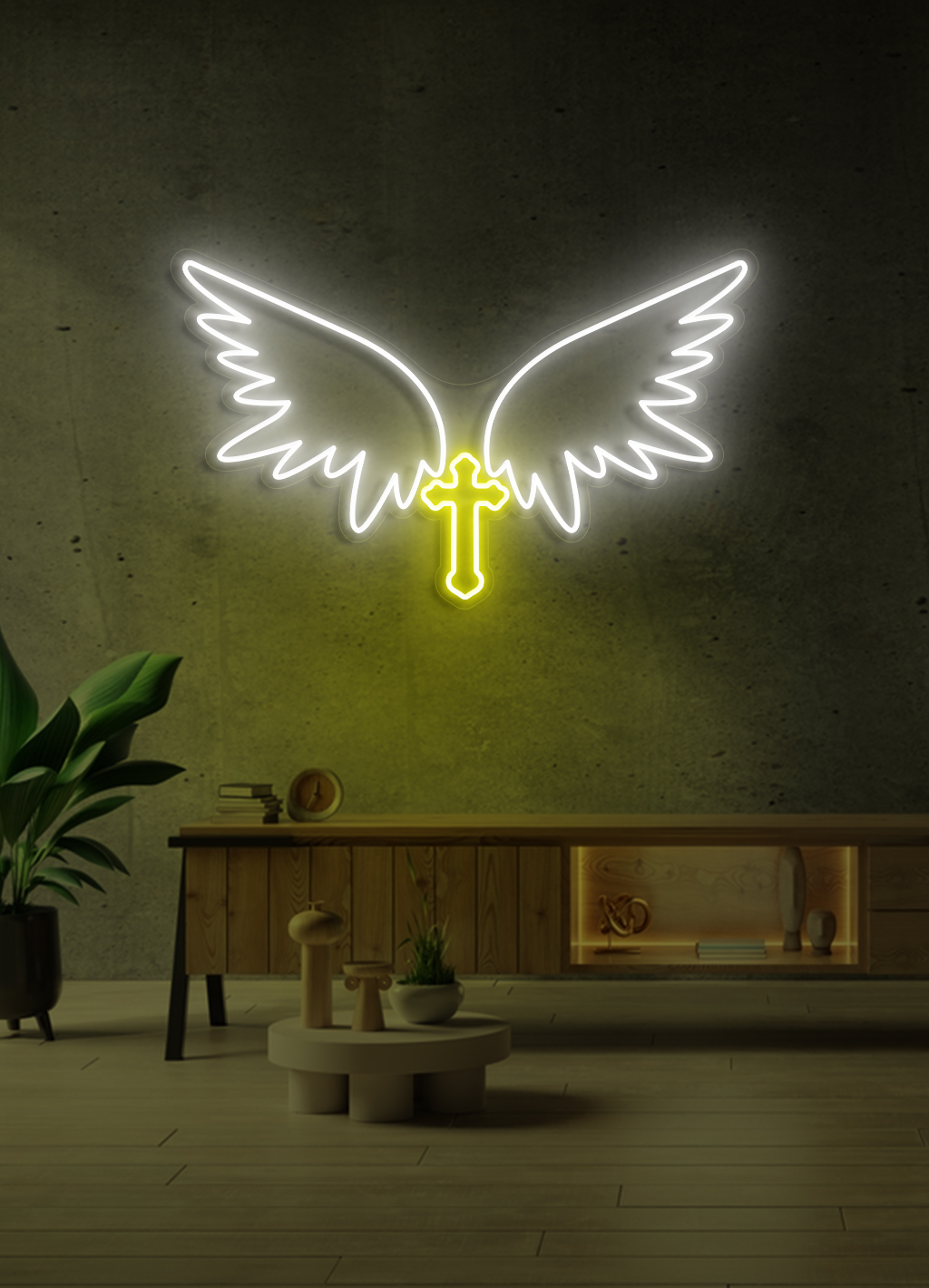 Ängel - LED neonskylt