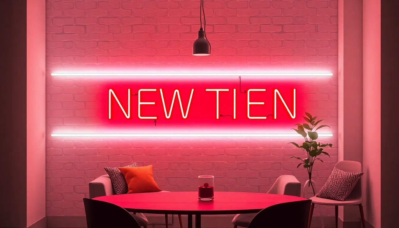 Skab stemning med æstetisk lys: din guide til LED neonskilte - Illustration