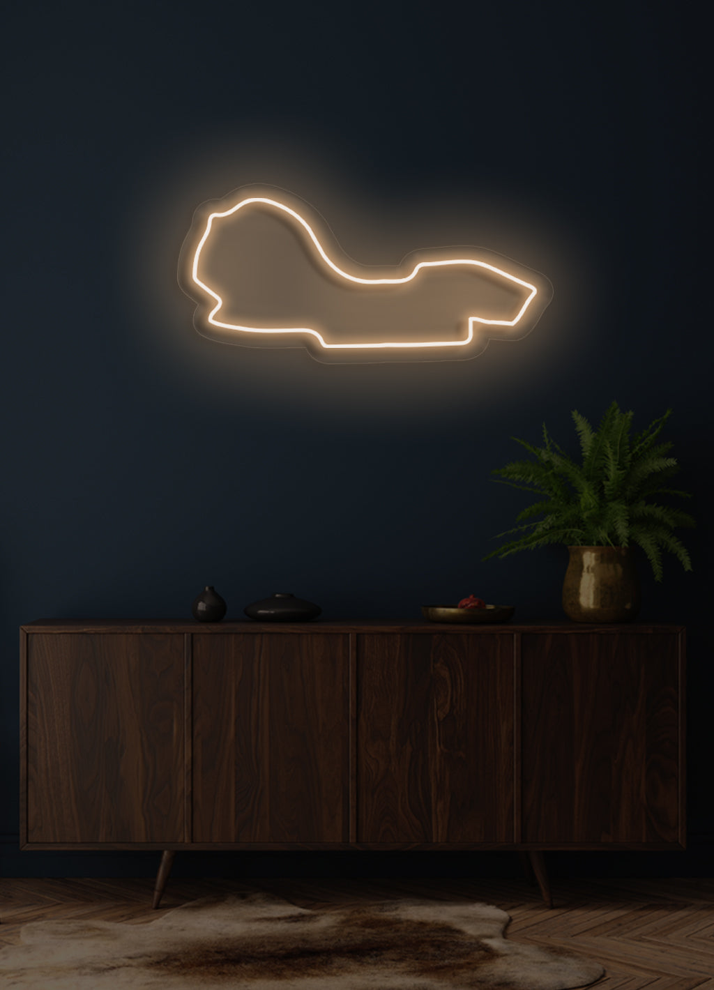 F1 Albert Park Street Circuit track  - LED Neon skilt