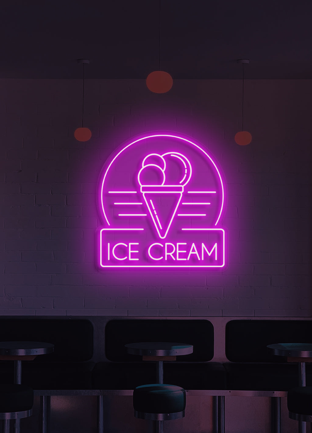 Ice cream - LED Neon skilt