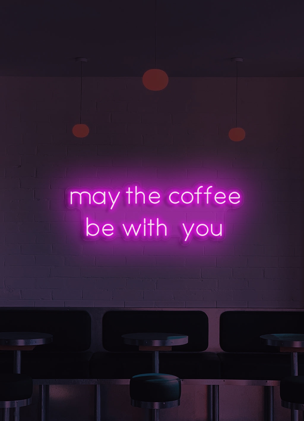 May the coffee be with you - LED Neon skilt