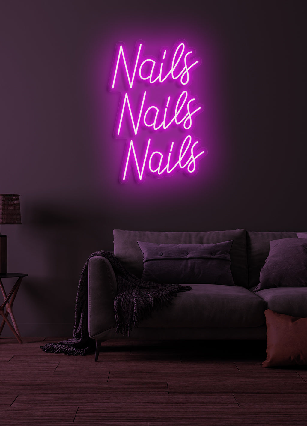 Nails Nails Nails - LED Neon skilt
