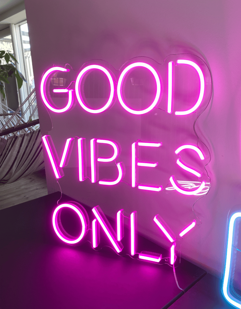 Good vibes only LED neonskilt