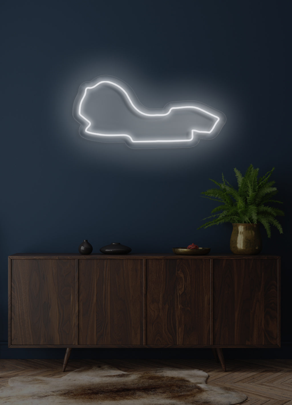 F1 Albert Park Street Circuit track  - LED Neon skilt