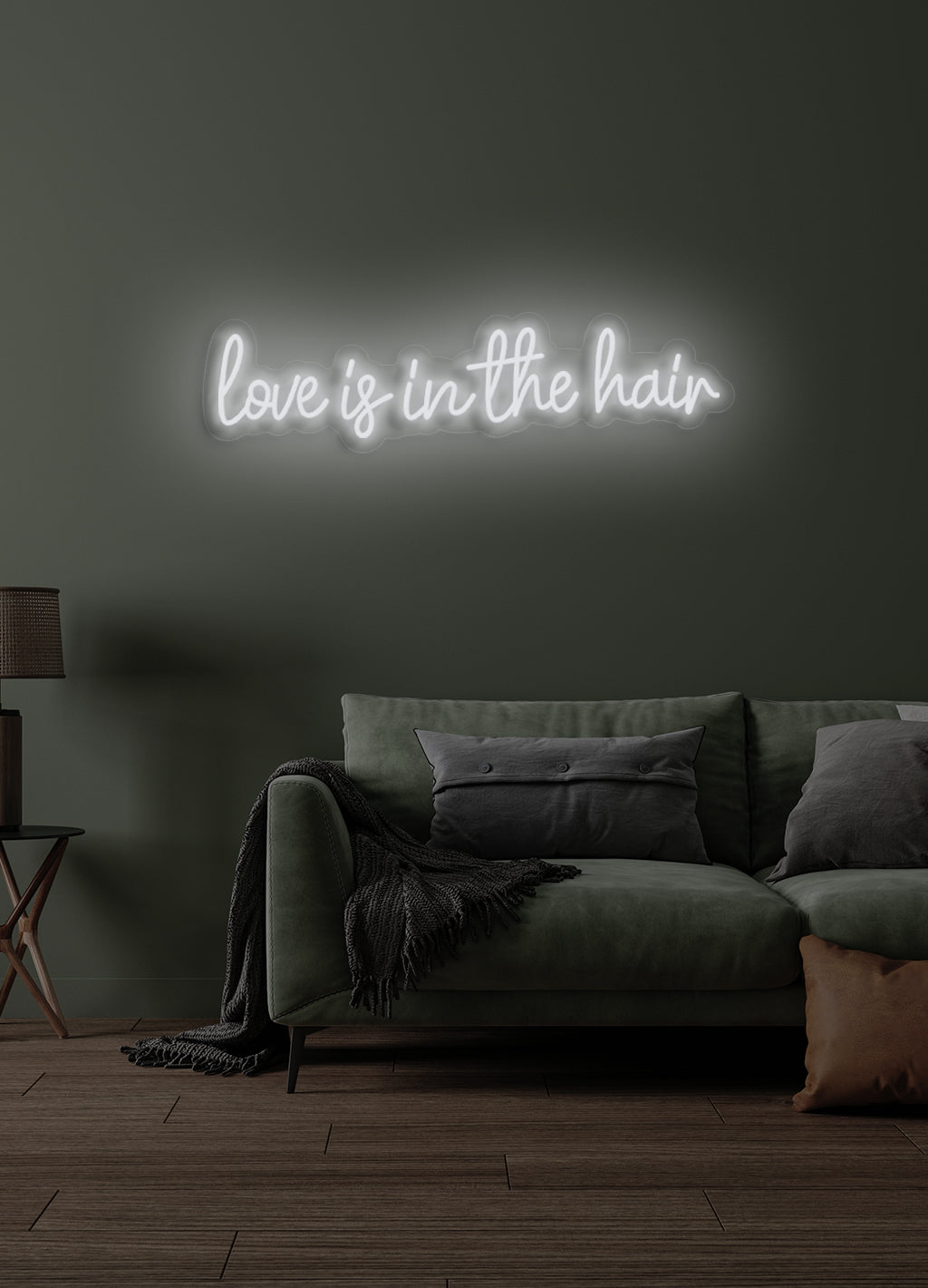 Love is in the hair - LED Neon skilt