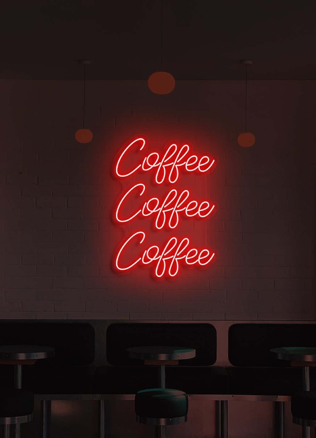 Coffee Coffee Coffee - LED Neon skilt