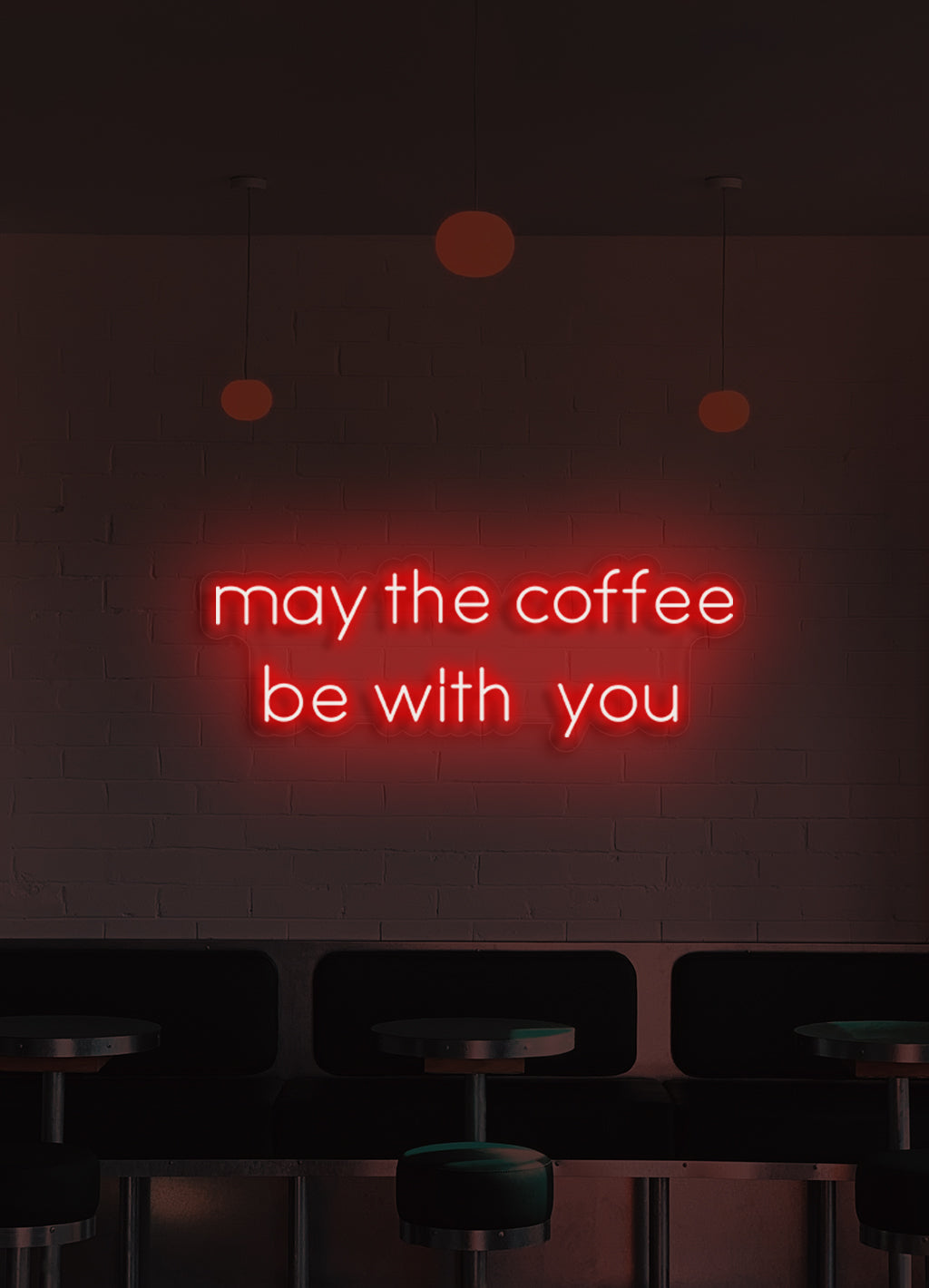 May the coffee be with you - LED Neon skilt