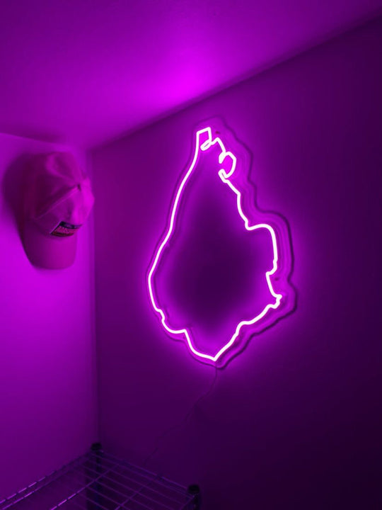 Kreative LED neon skilte perfekt til erhvervslokaler.