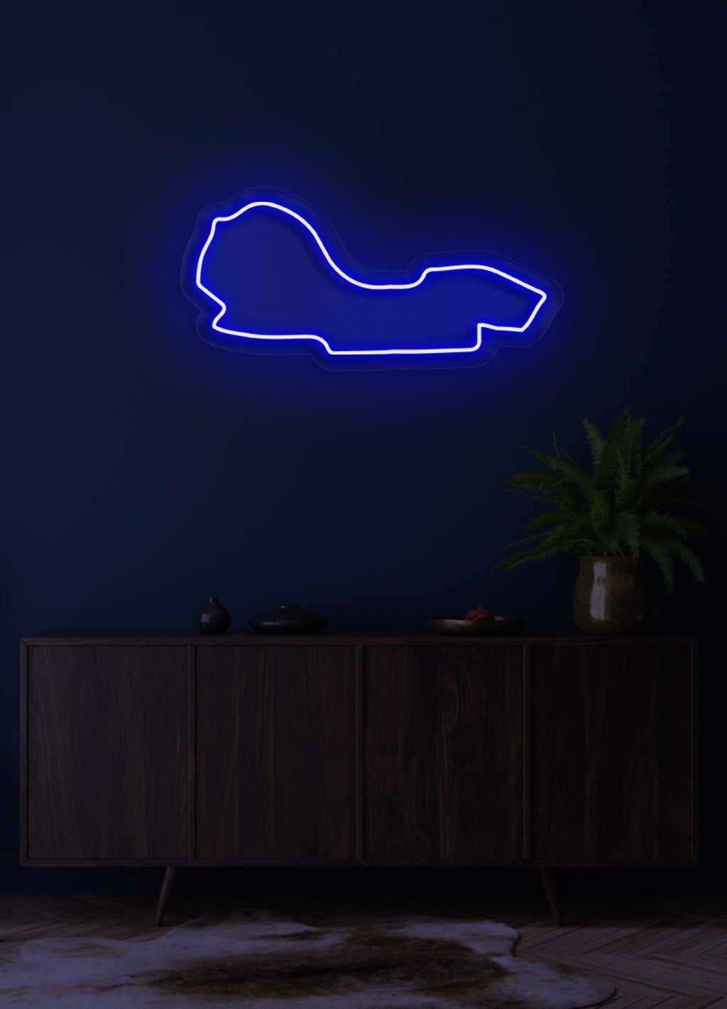 F1 Albert Park Street Circuit track  - LED Neon skilt