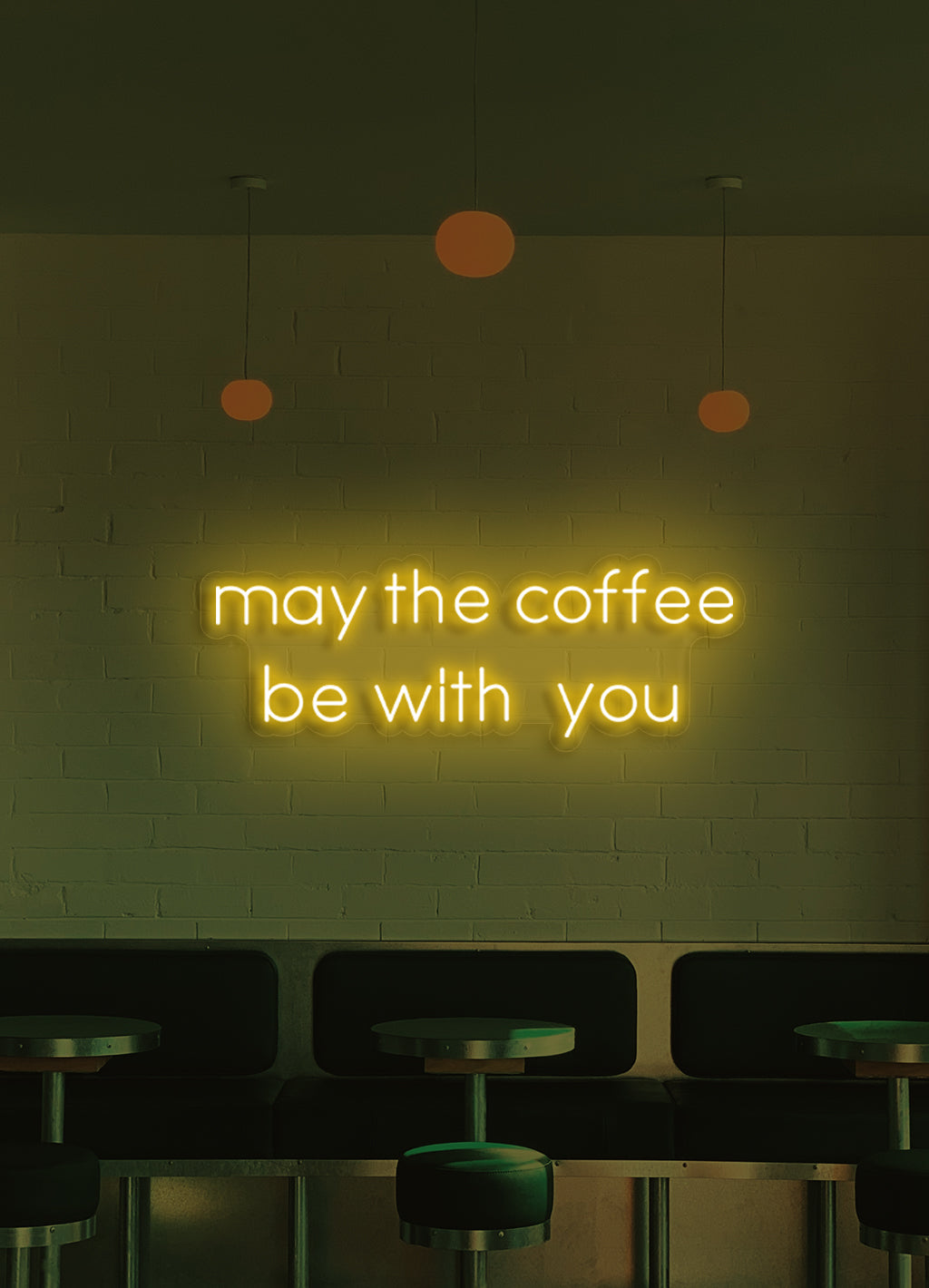 May the coffee be with you - LED Neon skilt