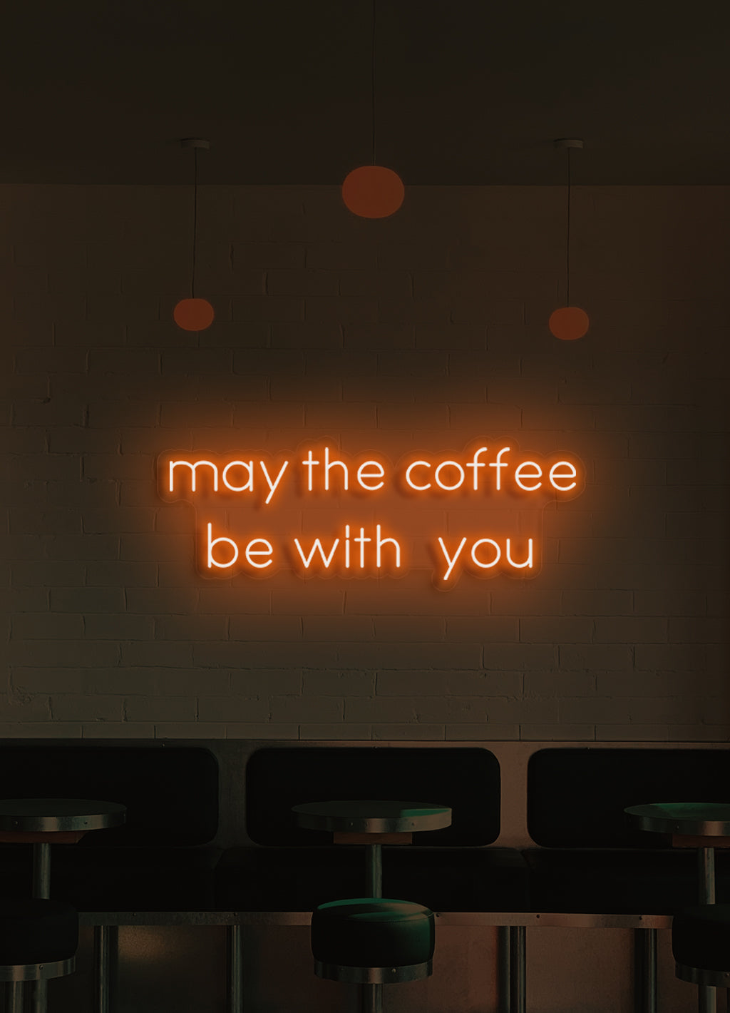 May the coffee be with you - LED Neon skilt