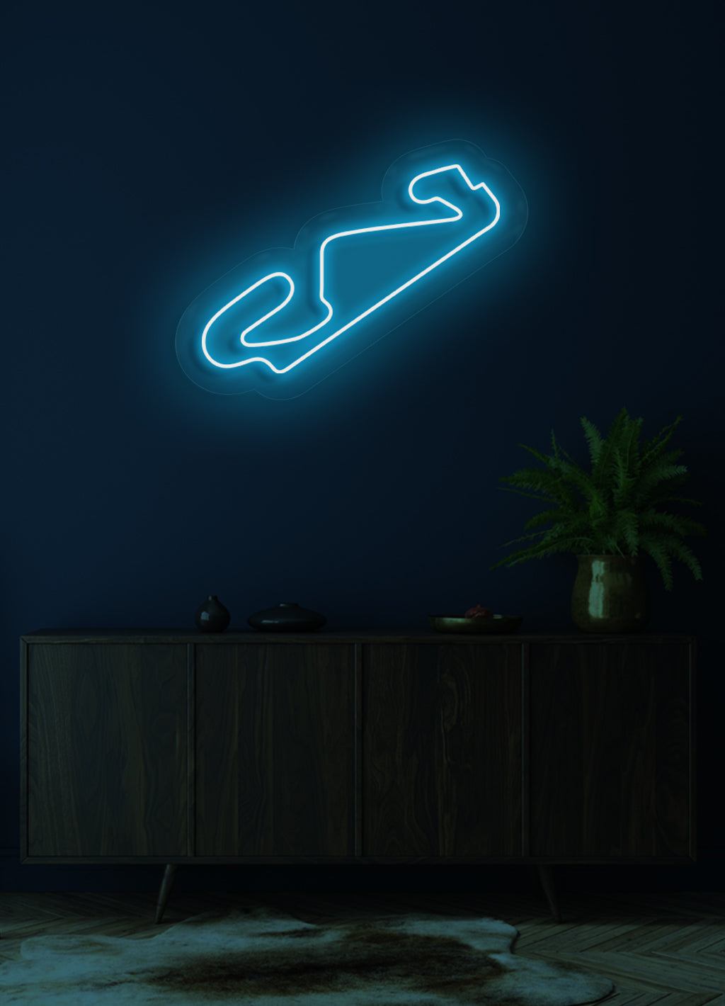 F1 Circuit De Barcelona Catalunya track - LED Neon skilt