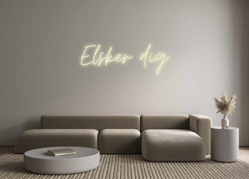 Custom Neon: Älskar dig