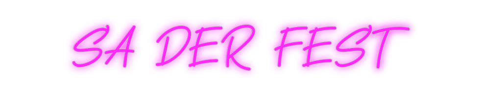 Custom Neon: SÅ DÄR PARTY
