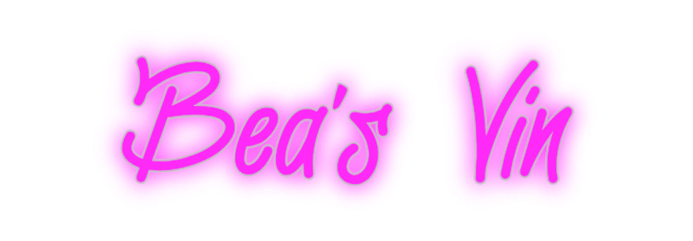 Custom Neon: Bea's Wine