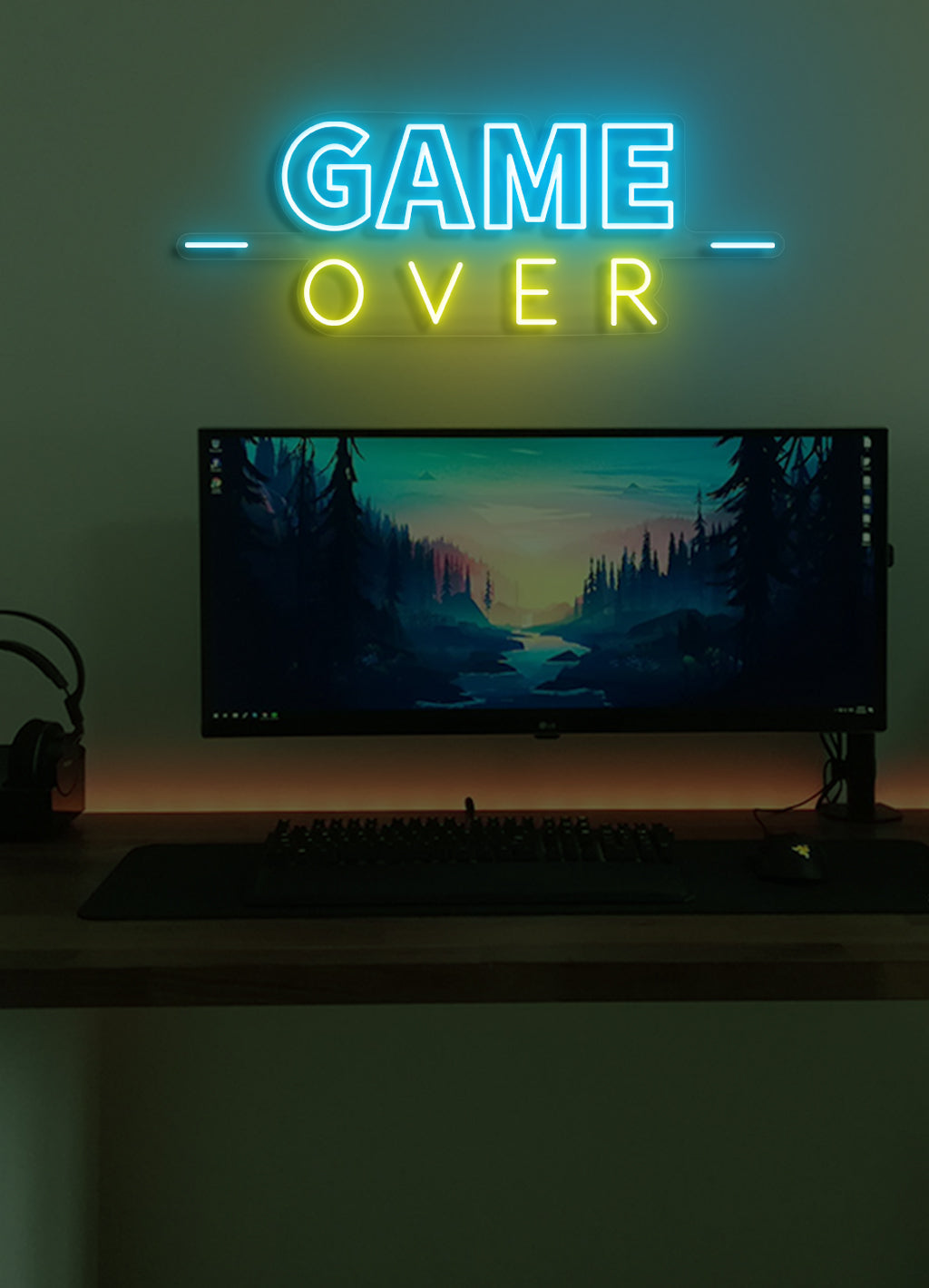 Game over - LED Neon skilt