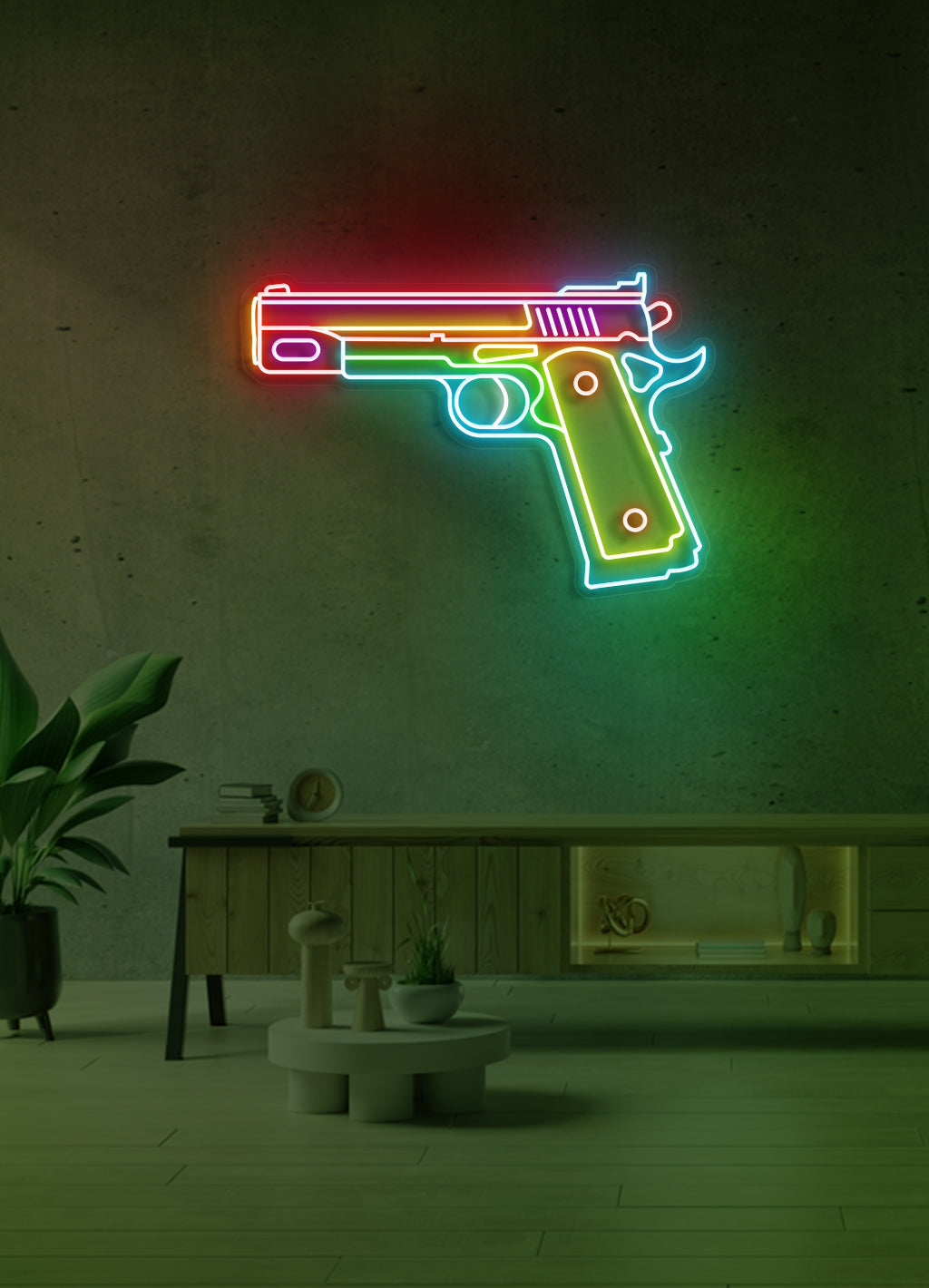 Gun - LED Neon skilt