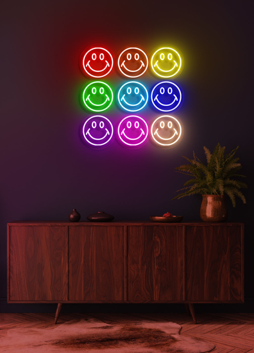 Smiley wall - LED Neon skilt