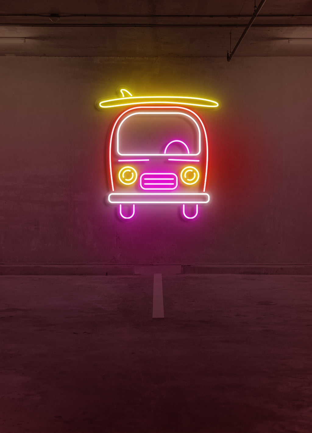 Surf van - LED Neon skilt