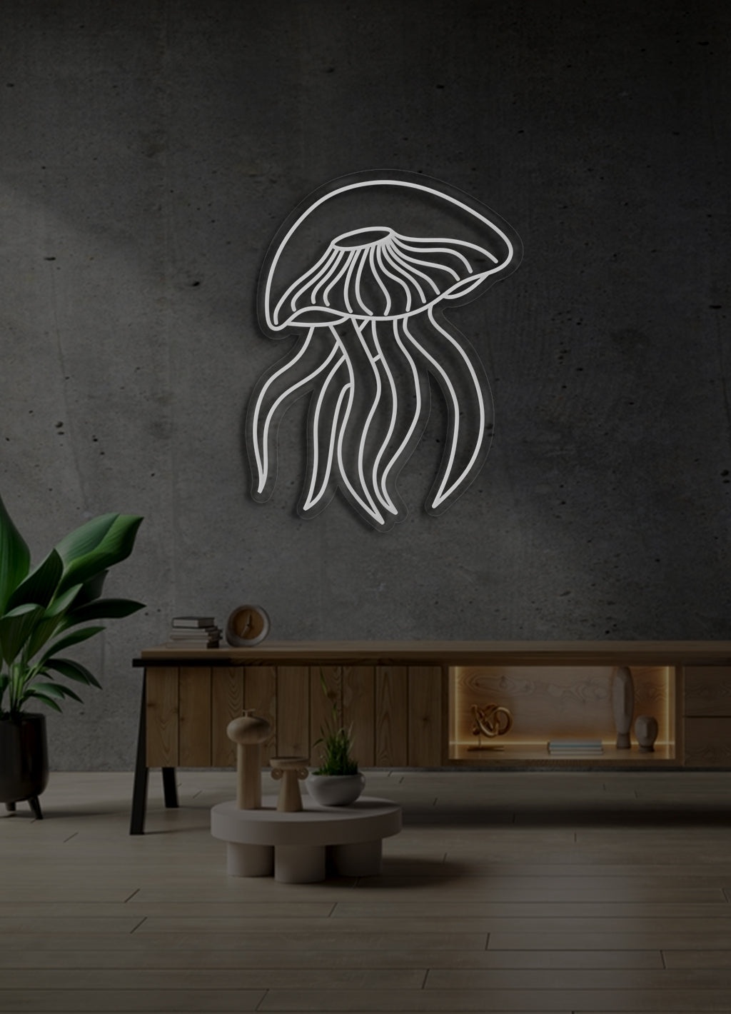 Jellyfish - LED Neon skilt