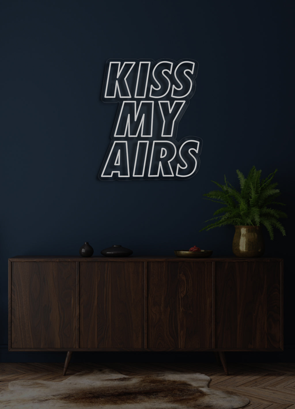 Kiss My Airs - LED Neon skilt