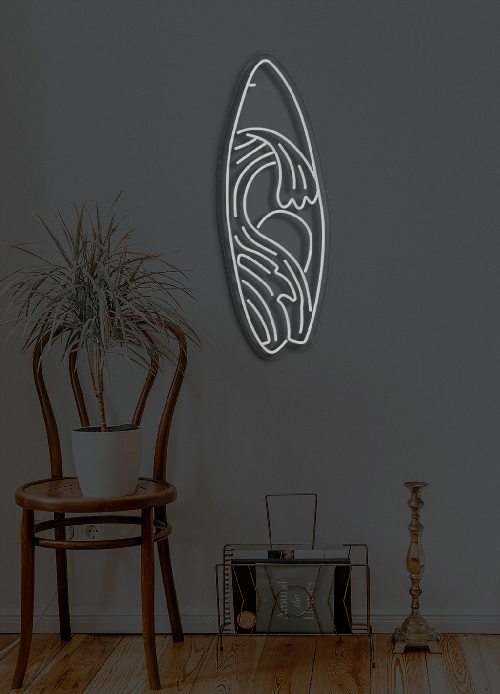 Surf board - LED Neon skilt