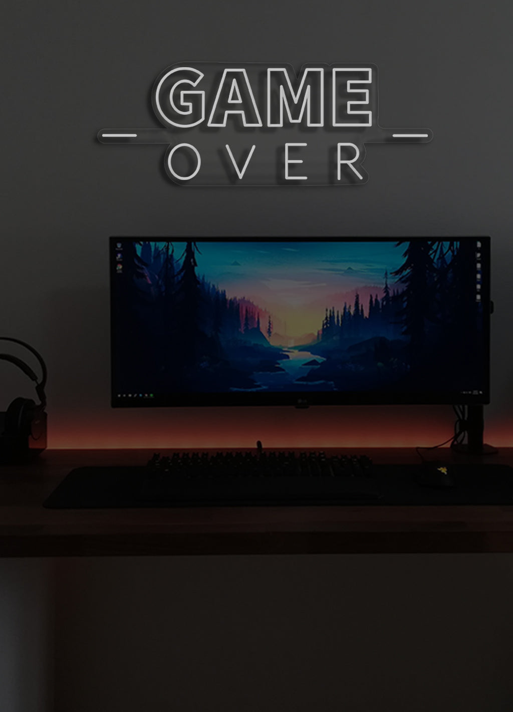 Game over - LED Neon skilt