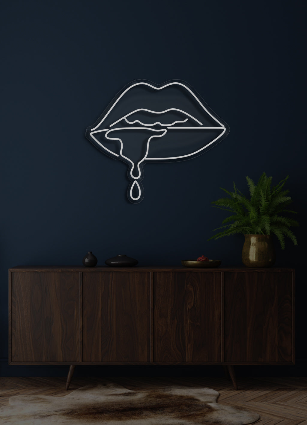 Dripping lips - LED Neon skilt