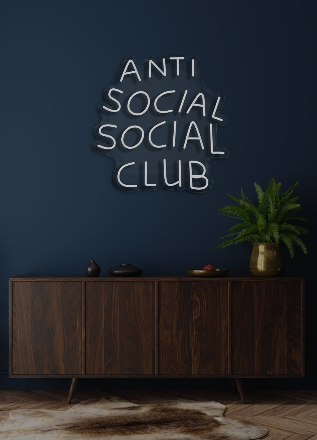 Anti social social club - LED neonskylt