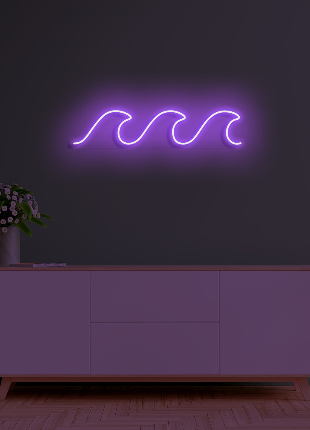Vågor - LED neonskylt