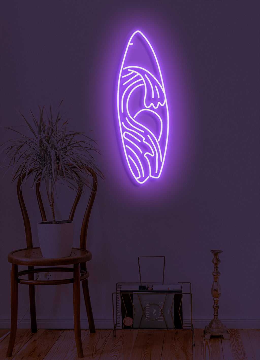 Surf board - LED Neon skilt