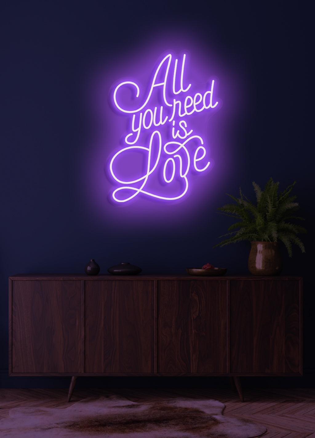 All you need is love - LED Neon skilt