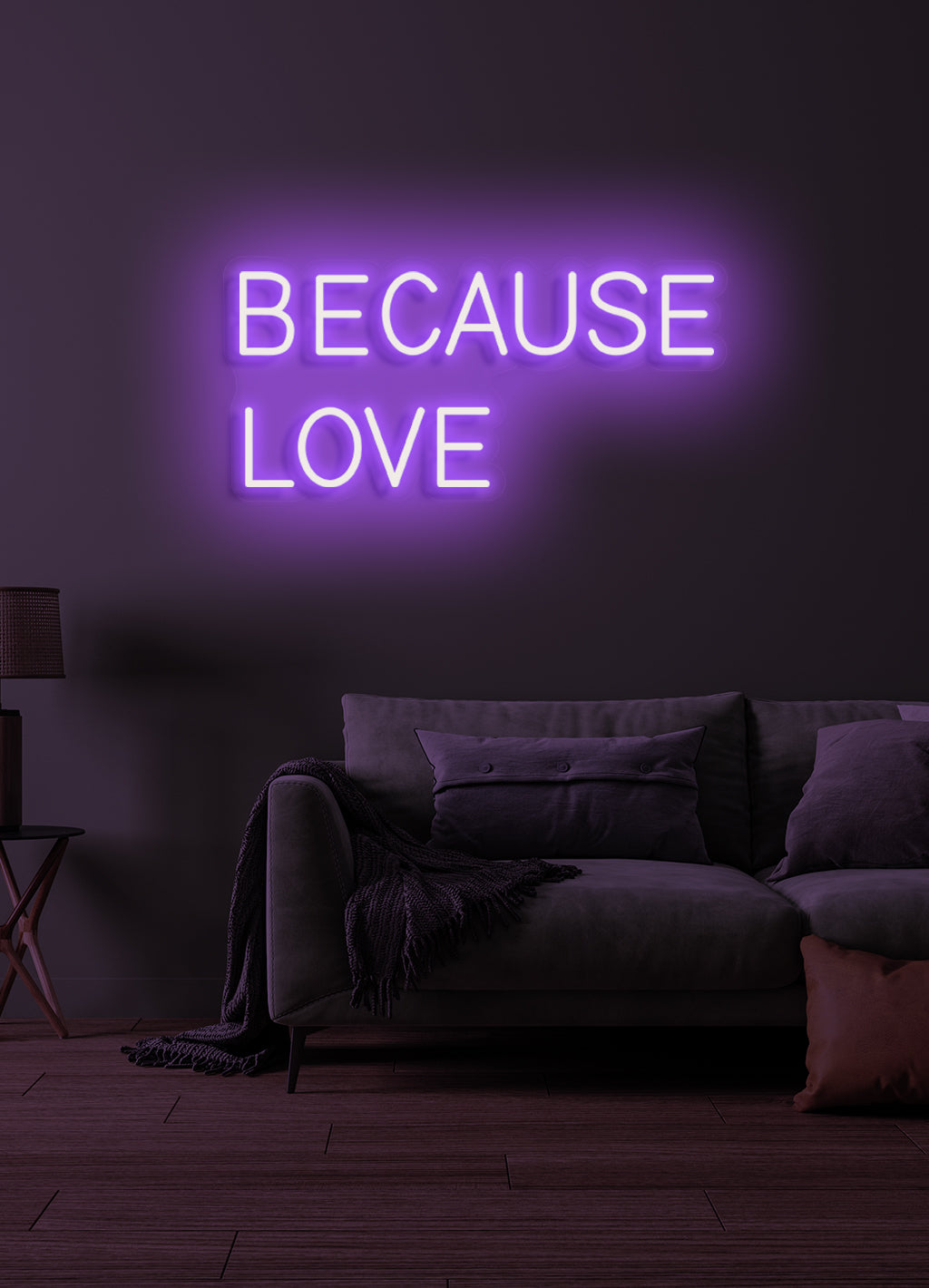 Because love - LED Neon skilt