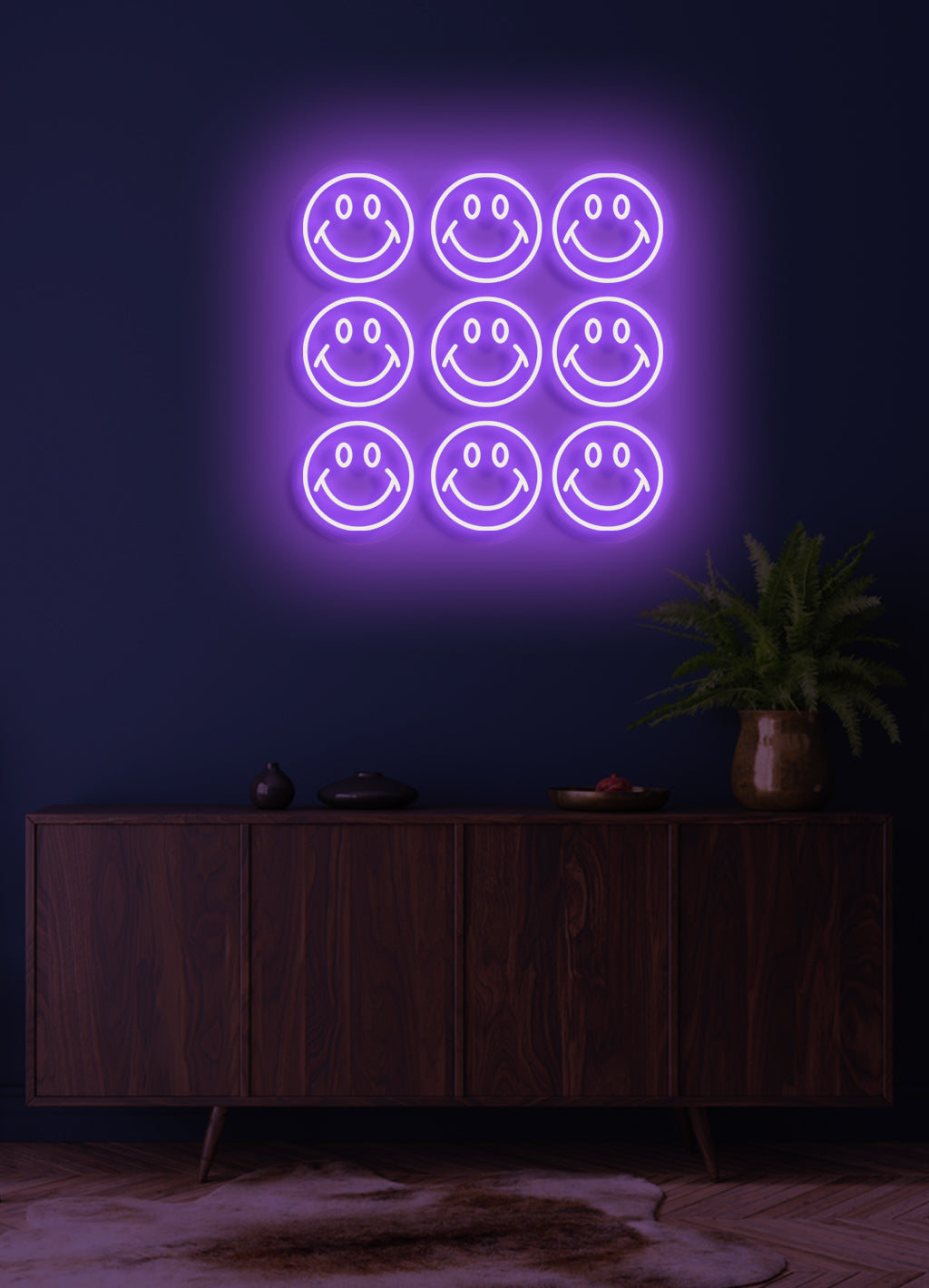 Smiley wall - LED Neon skilt