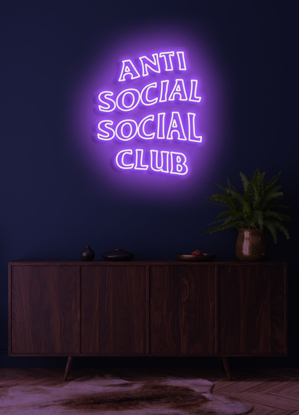 Anti social social club - LED neonskylt