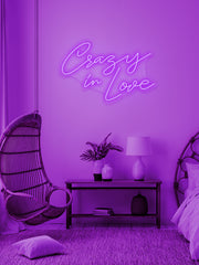 Crazy in love - LED Neon skilt