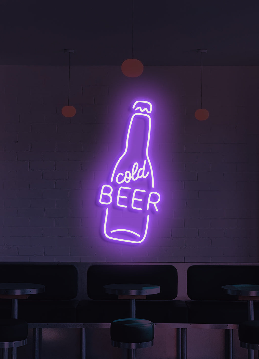 Cold beer - LED Neon skilt