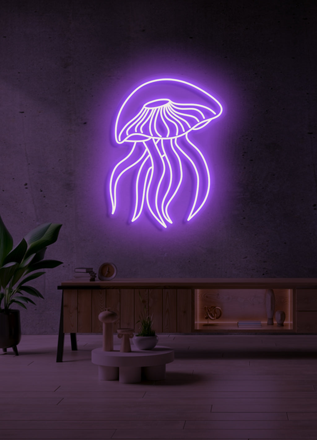 Jellyfish - LED Neon skilt