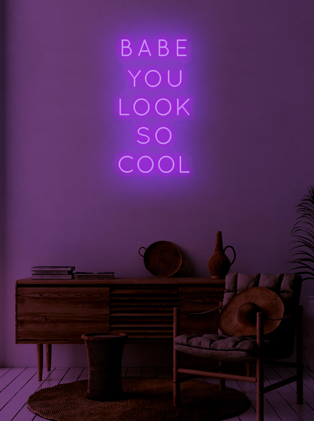 Babe you look so cool - LED Neon skilt