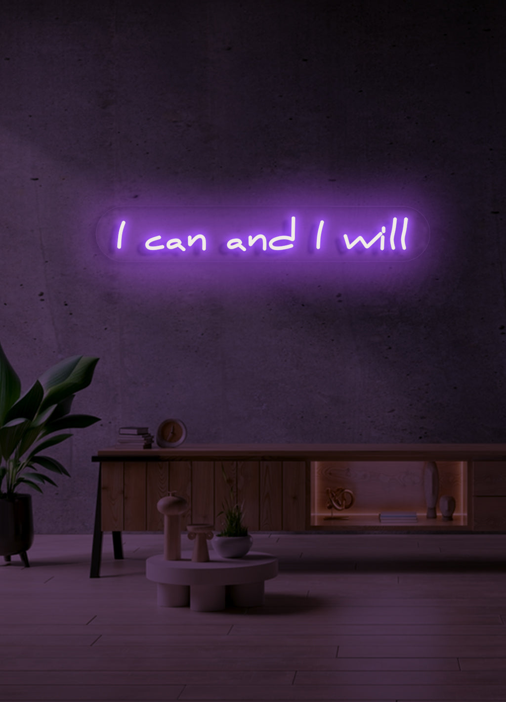 Jag kan och jag kommer - LED Neon skilt