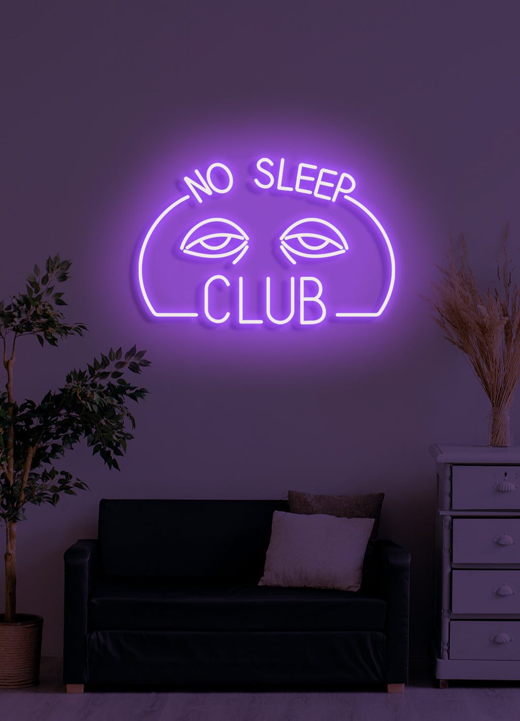 No sleep club - LED Neon skilt