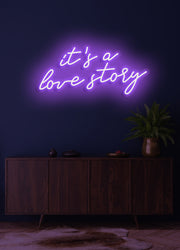 It's a love story - LED Neon skilt