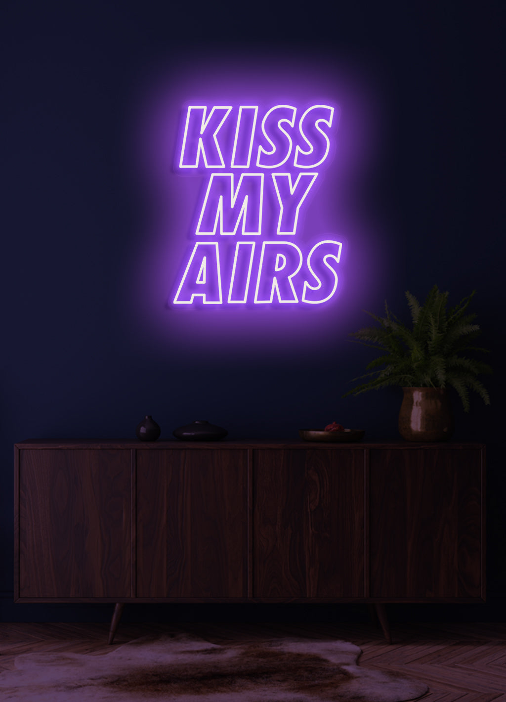 Kiss My Airs - LED Neon skilt