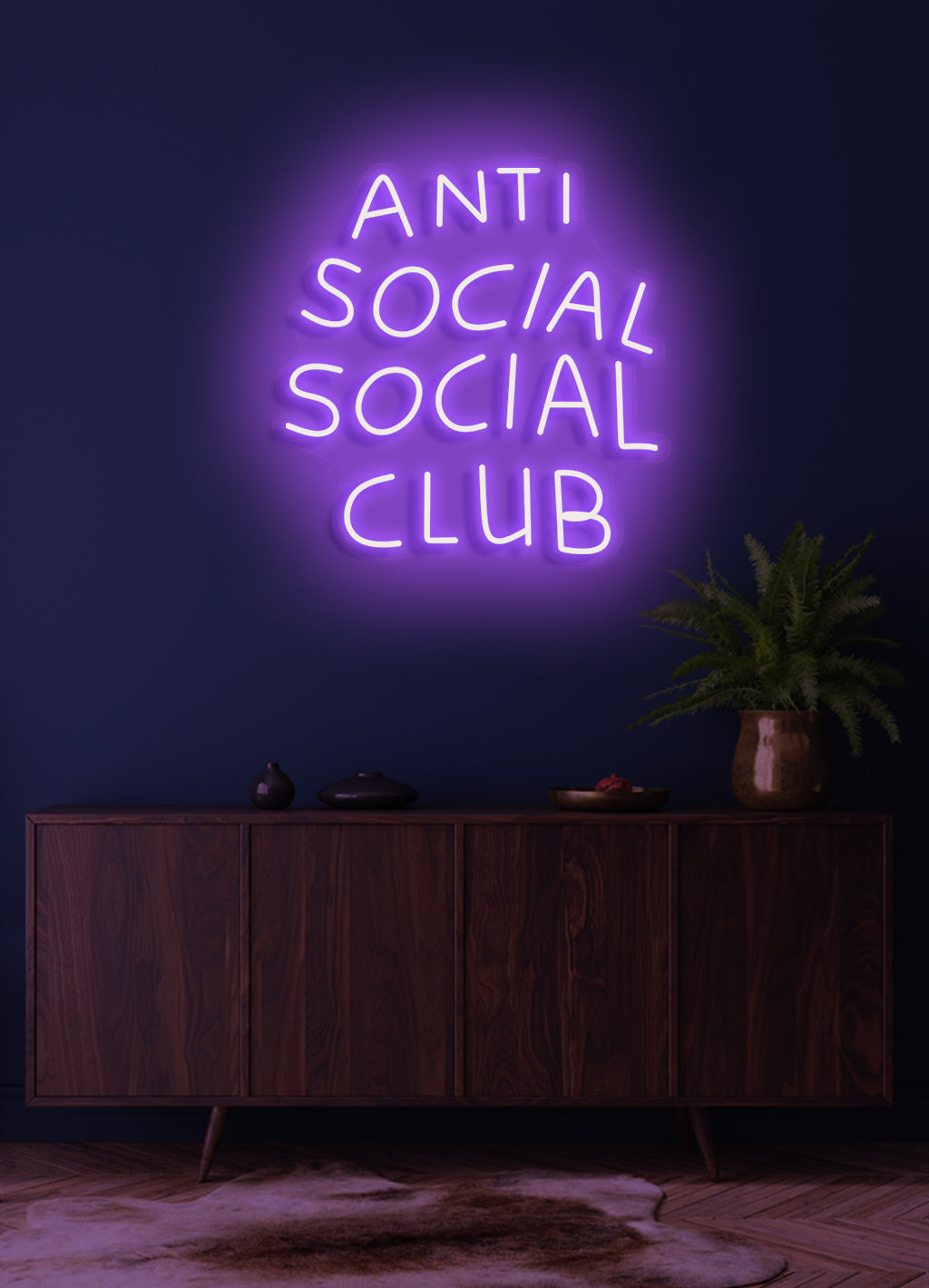 Anti social social club - LED neonskylt