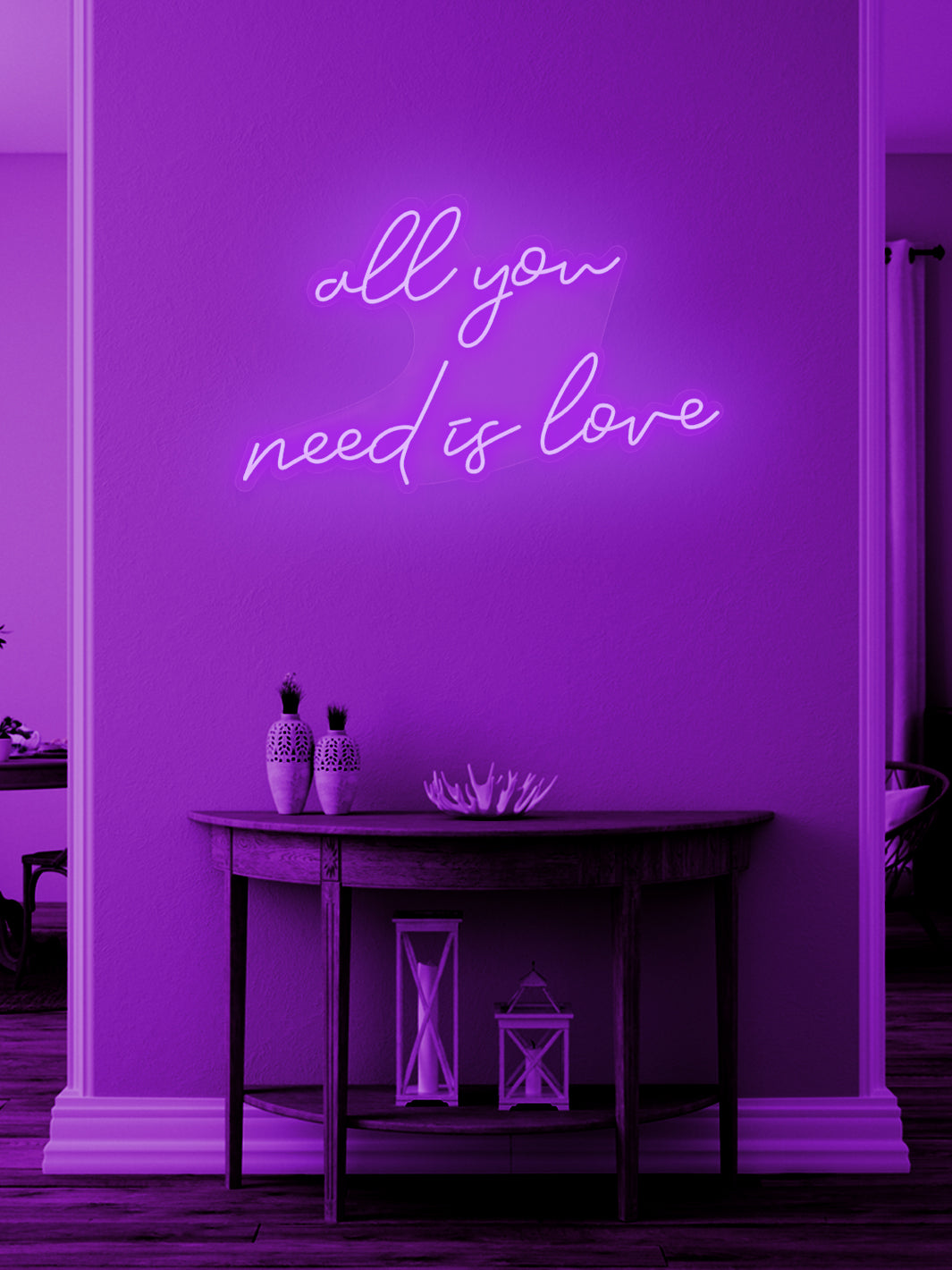 All you need is love - LED Neon skilt