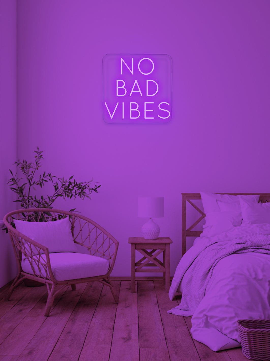 No bad vibes - LED Neon skilt