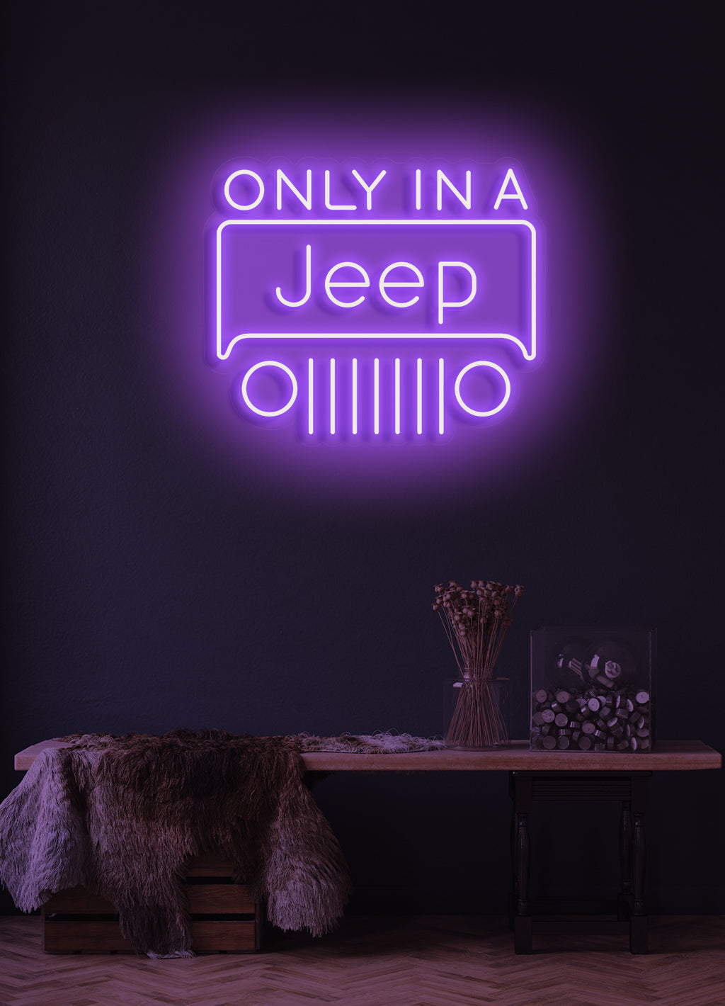 Endast i Jeep - LED Neon skilt