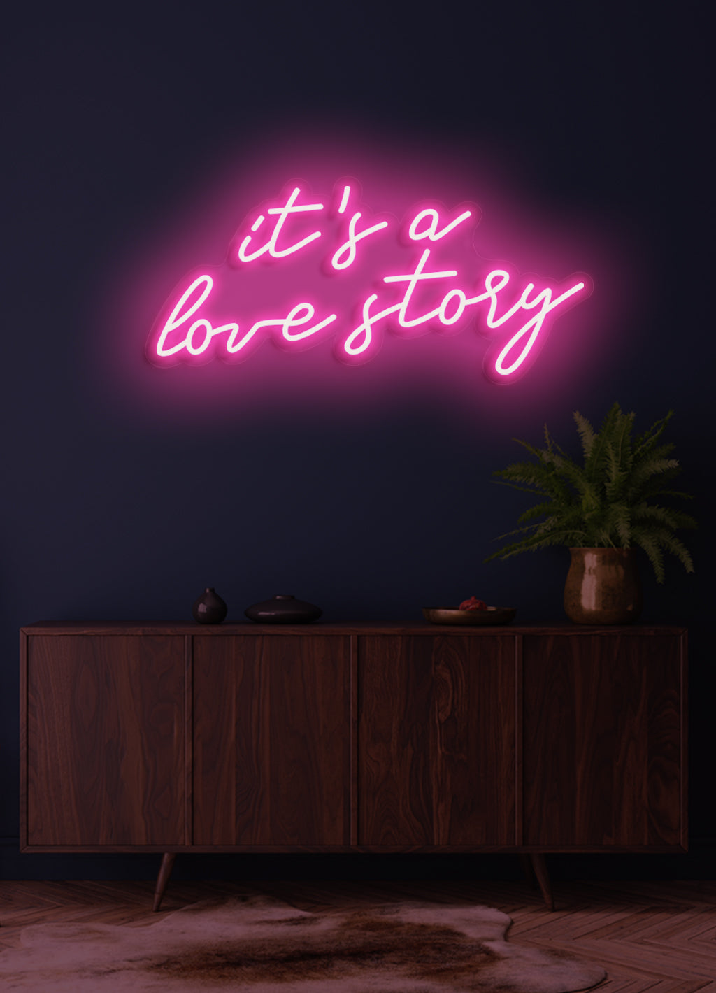 It's a love story - LED Neon skilt