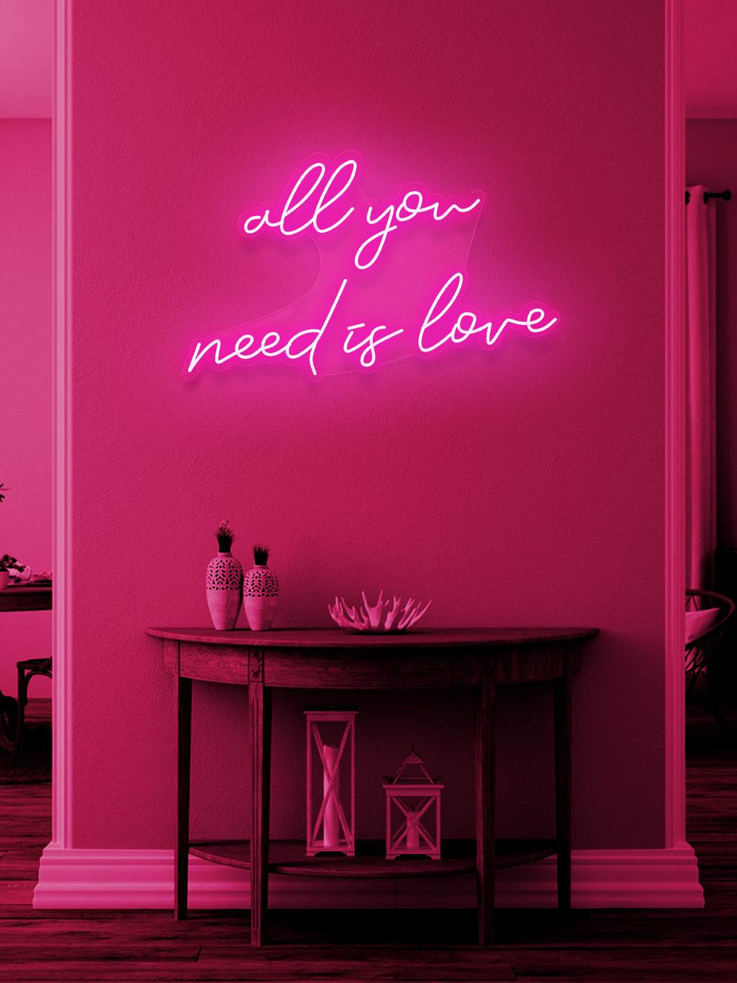 All you need is love - LED Neon skilt