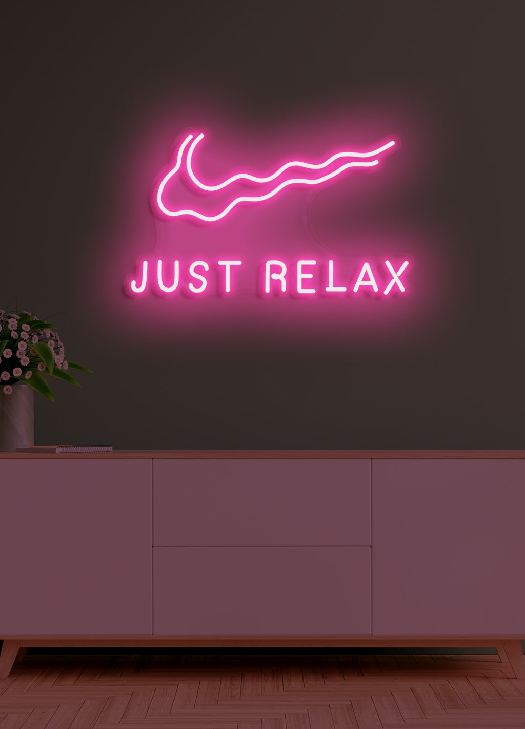 Bara slappna av - LED Neon skilt